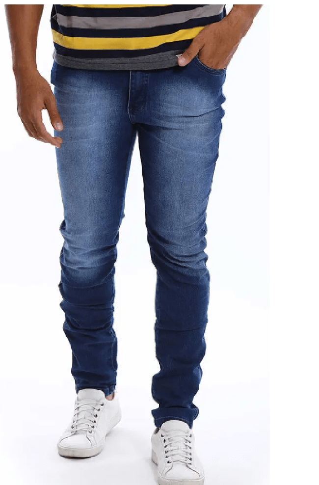 Calça Jeans Masculina Casual Slim Premium Com Lycra - 2021 