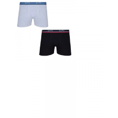 Cueca Boxer Lupo em algodão - Kit Com 2 Cuecas - Sortidas - Ref. 0523-088